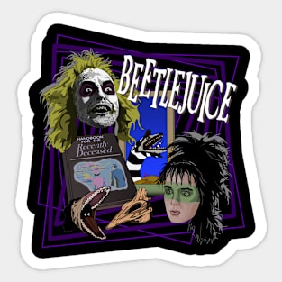 Beetlejuice Sandworm Showtime! Sticker